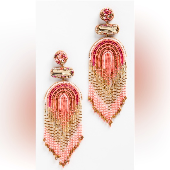 Deepa Gurnani NWT earrings.Hand-crafted by skilled Karigars (artisans).Stunning! - Picture 1 of 9